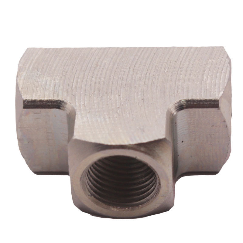 Universal NPT 1/8" Female 3 Way Tee Pipe Mild Steel Fittings Adaptor