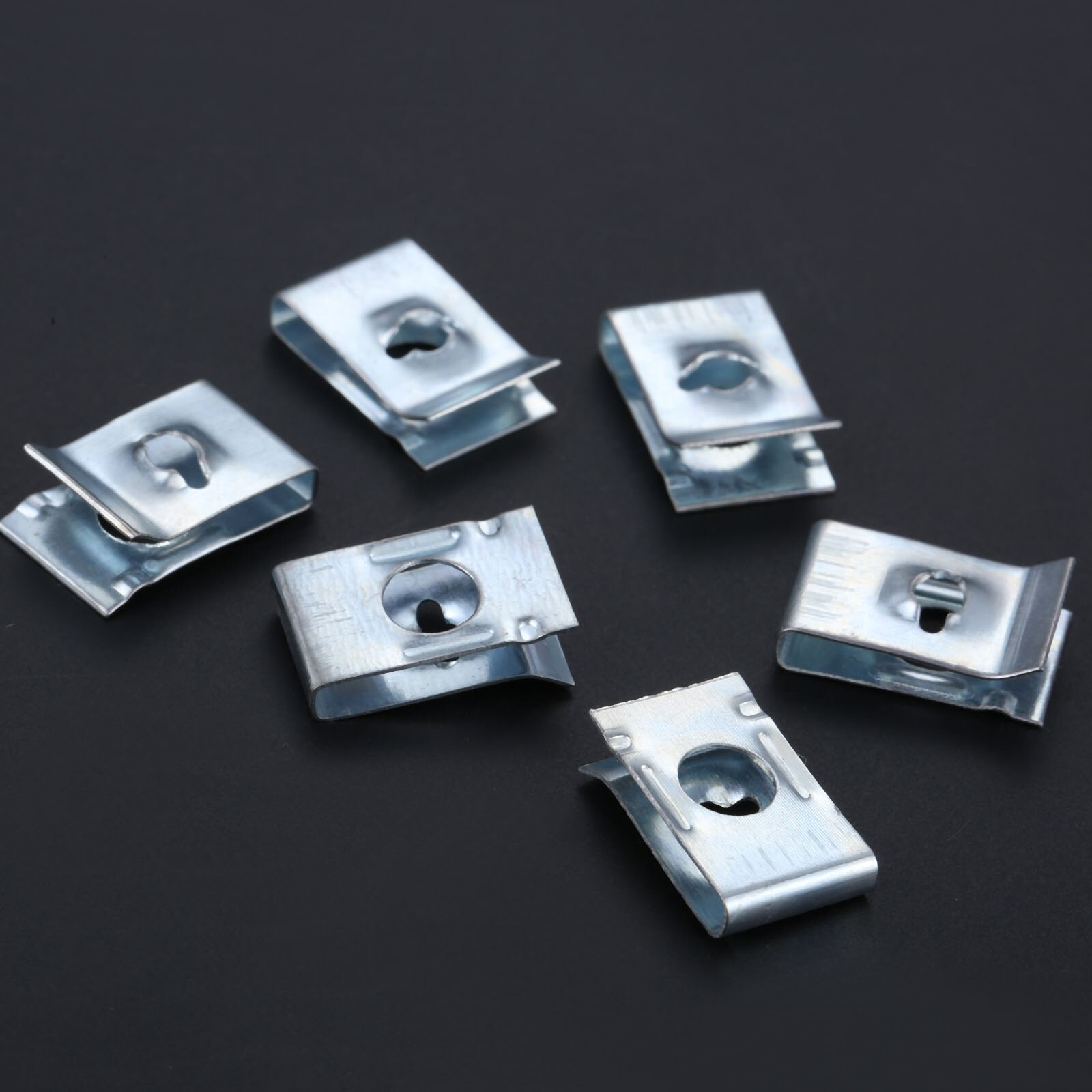 Yetaha 50Pcs Universal Car Speed Fastener U Nuts Self Tapping Screw Spire Clip Interior Trim Panels Fasteners