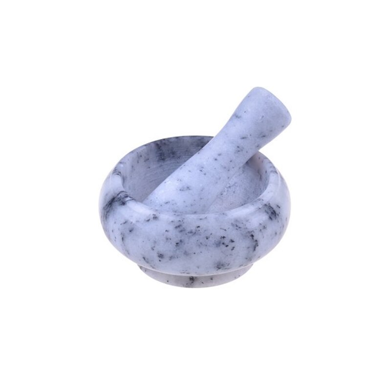 Tasev marmeren vijzel en stamper grijze natuursteen