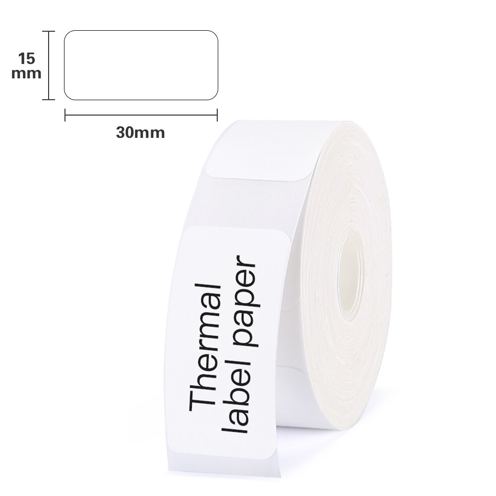 D11 Label Papier Sticker Transparant Label Tape 14*30Mm 210Pcs Wit Op Helder Label Voor Niimbot D11 etikettering Machine Schrijfmachine: 4 White Label