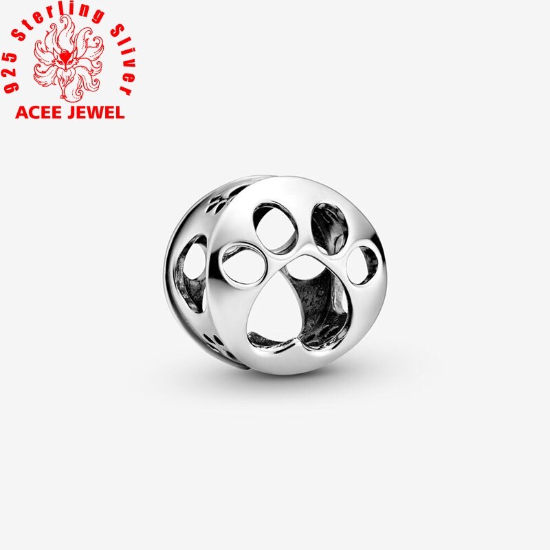 2020 Primavera New 925 Sterling Silver Beads Sparkling Zampa di Stampa e di Cuore Pendenti e Ciondoli fit Originale Pandora Braccialetti Donne Gioielli FAI DA TE