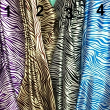 Zebra diy håndværk satin stof blankt håndværk stof blødt væv tilda diy tørklæde bånd dekoration stof