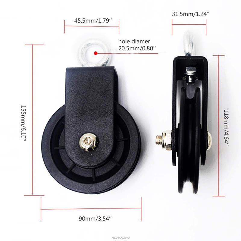 Kabel Katrol 360 Graden Rotatie Tractie Wiel Voor Katrol Systeem Diy Attachment, Fitnessapparatuur, diy Home Projecten Ly19