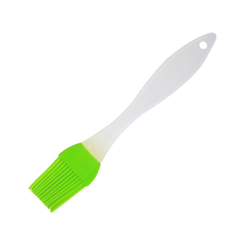 Food Silicone Brush Smear Brush Barbecue Baking Pan Bread Chef Pastry Oil Barbecue Pan Tool Household Kitchen Accessories: Green