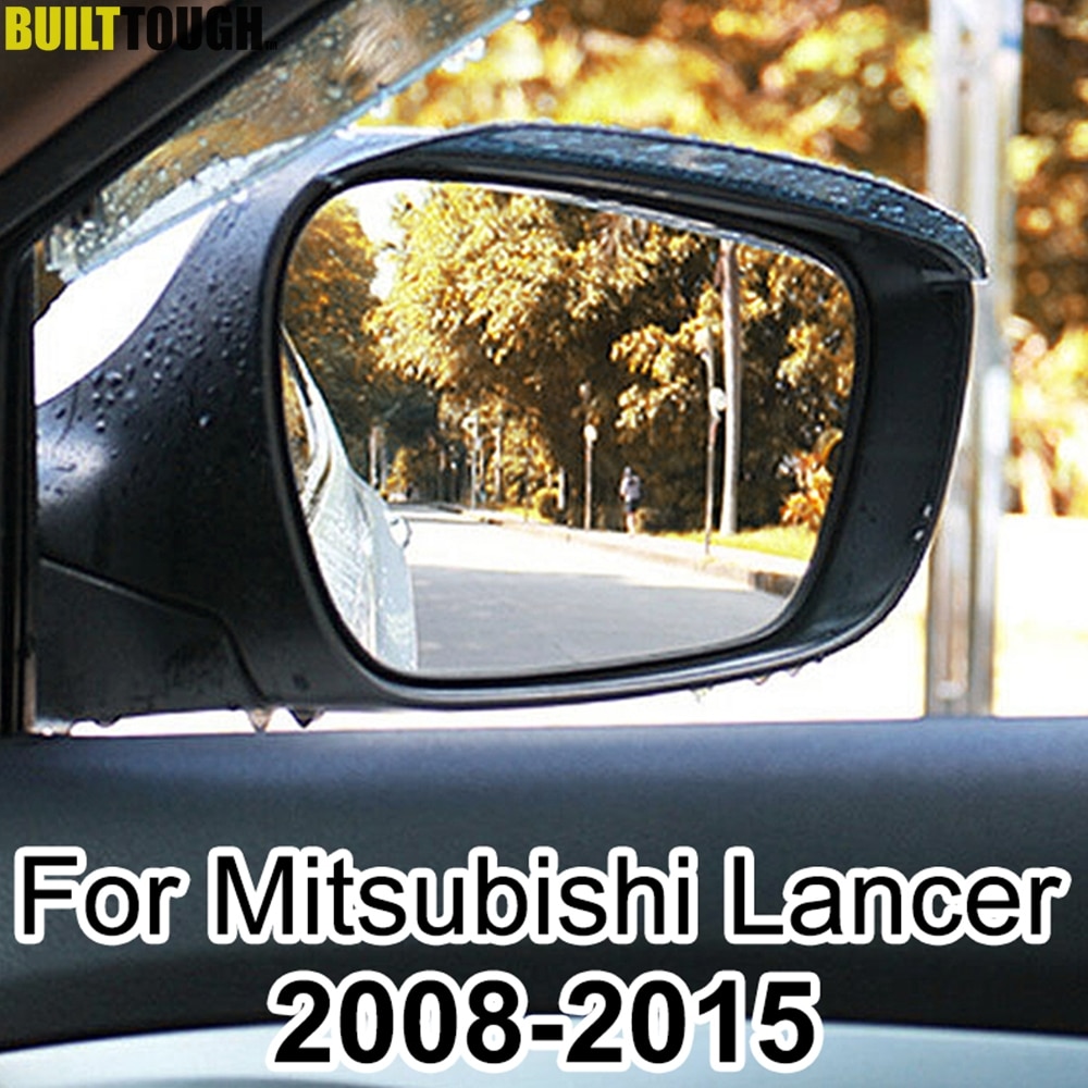 Xukey Auto Side Rear View Vleugel Regen Guard Zonneklep Wenkbrauw Sneeuw Shield Regendicht Schaduw Voor Mitsubishi Lancer -