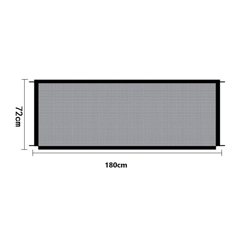 Valla de red para mascotas, barrera para perros, valla de seguridad aislada para mascotas, puerta de escaleras, corralito de malla transpirable plegable para perros: B Dense Mesh