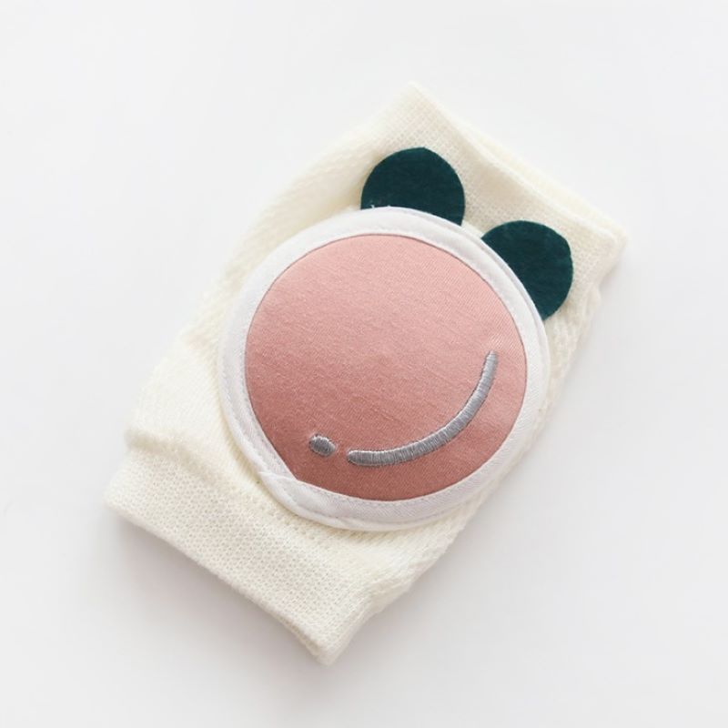 1 par sommar bebis knäskål barn knäskydd bebis flickor pojkar säkerhet krypande armbågskudde spädbarn småbarn bebis ben knästöd: Persika