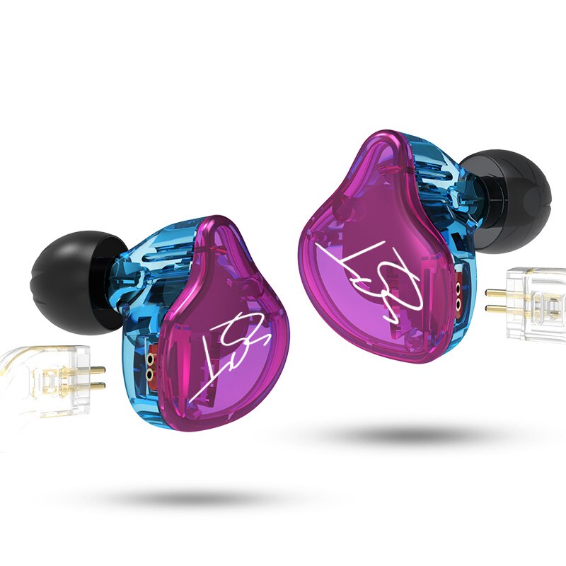 Kz Zst/Zst Pro 1DD + 1BA Hybrid In-Ear Oortelefoon Noise Cancelling Headset Met Microfoon Vervanging Kabel zsn Zsn Pro