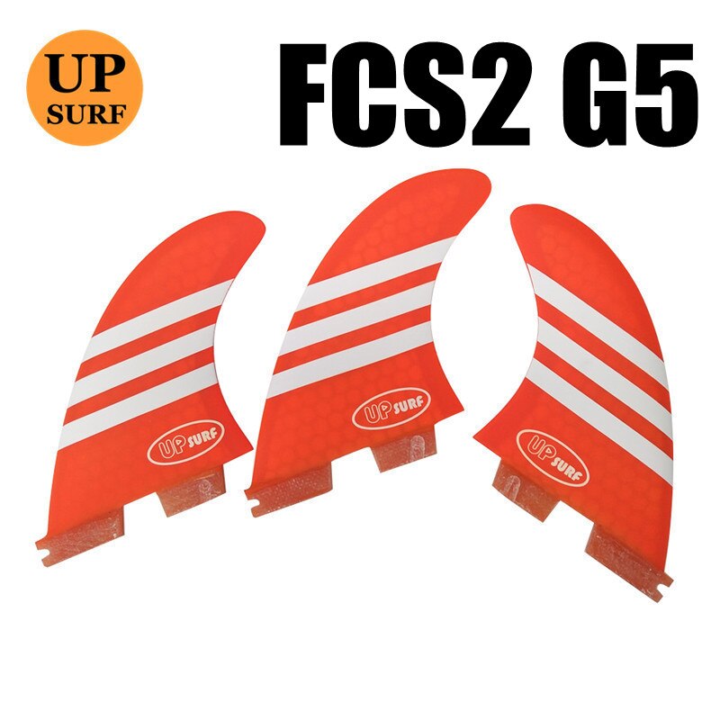 Aletas de surf G7/G5/G3 fcs2, quilla para deportes acuáticos, aleta de paddle up: G5 Orange