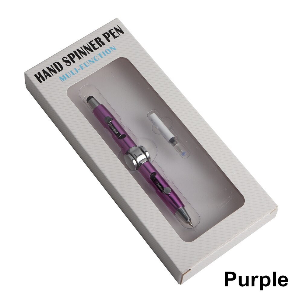 1Set Multi-functional 3 in 1 Fidget Spinning Pen Stress Reducer High Speed and touch screen Hand Spinning Pen for anxiety people
