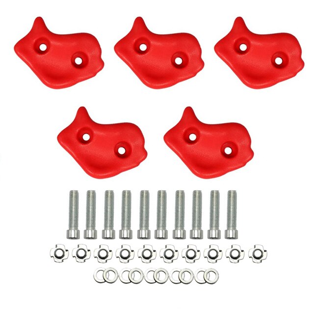 5Pcs Kleurrijke Kinderen En Volwassen Rock Muur Houdt Klimmen Rock Muur Grips Voor Indoor En Outdoor Speeltuin Spelen Set: set 1