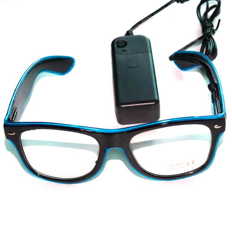 LED Glasses Flash Luminous Blind Eyewear Sound Control Cold Light Eye Blinking Glowing Glasses Carnival Dance Bar Party Xmas Toy: standard 11