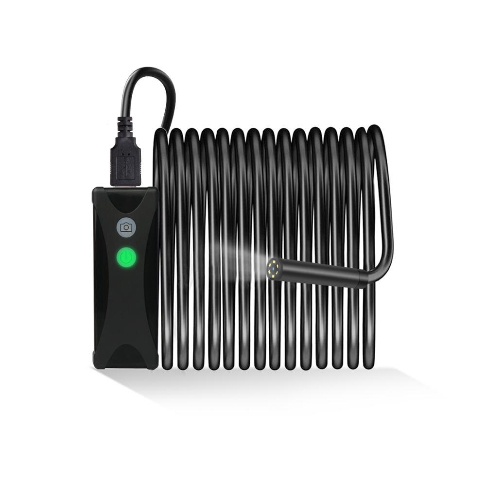 Cámara endoscópica de 5mm HD y 2MP WIFI IP67, impermeable, Cable suave, inspección, endoscopio de serpiente, boroscopio, endoscopio para IOS y IPhone: Soft Wire 2M