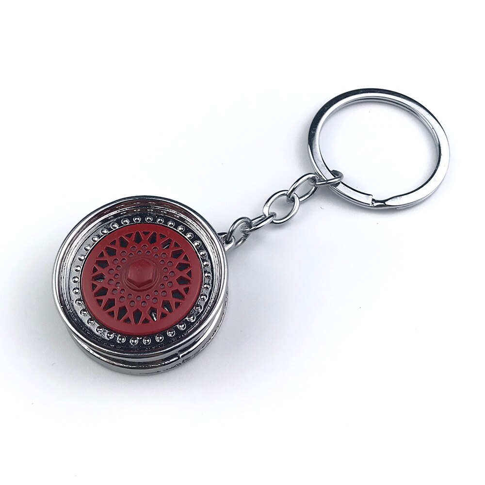 Llaveros de llanta negra para coche, llaveros Turbo Nos, llavero de metal con freno, rueda de discos, llavero concentrador, accesorios para coche: 12