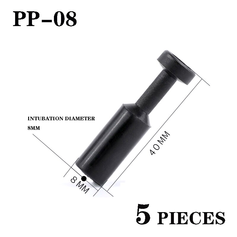 5PCS/Multi-section pneumatic blind tube end cap plug plug Air hose pipe push-in joint plastic pp4 pp6 pp8 pp10 4mm 6mm 8 10 12: PP-08