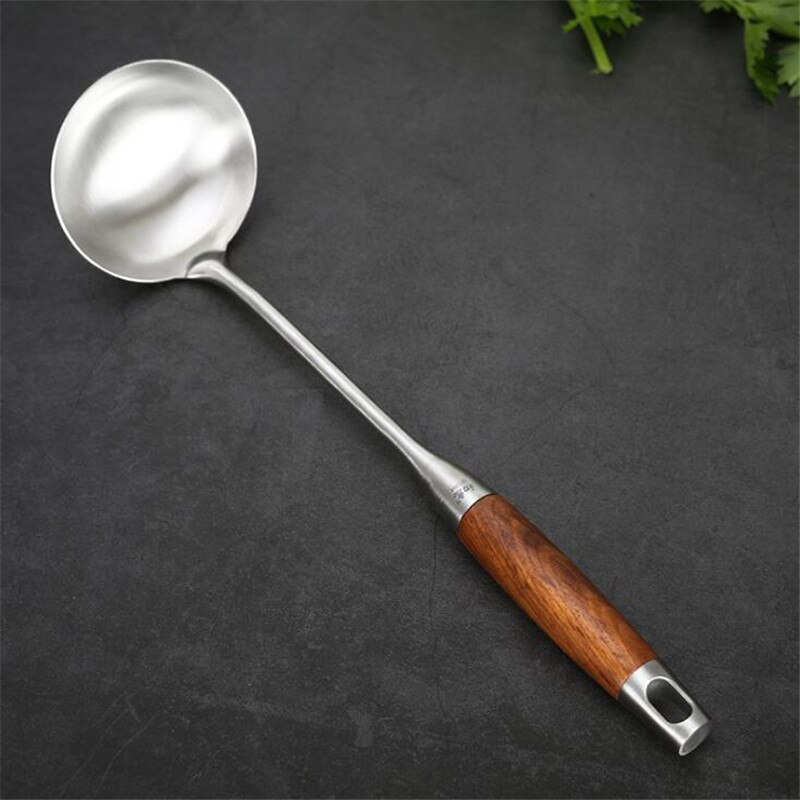 1Pcs Kitchen Wok Spatula And Ladle Tool Set 15 Inches Spatula For Wok Stainless Steel Wok Spatula Kitchen Bar Tools: 04