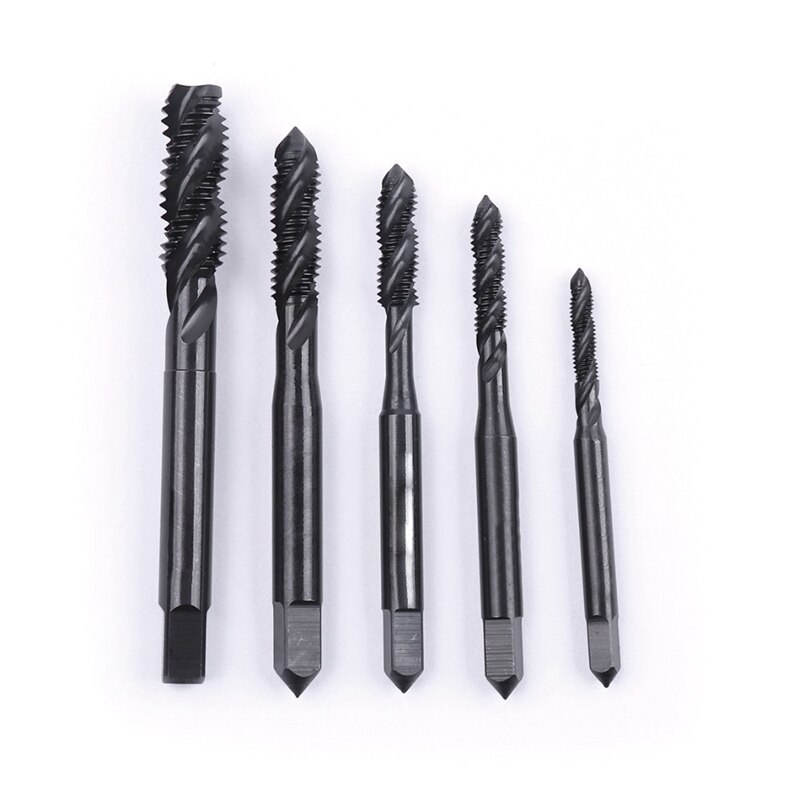 5Pcs M3 To M8 Nitride Screw Tap Metric Spiral Hand Thread Screw Tap Spiral Hand Thread Tap Screw Spiral Point Thread Metric Plug