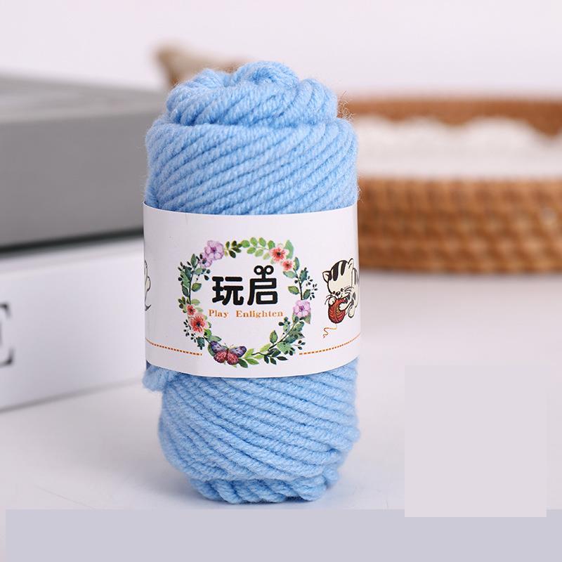 10G 5ply Cotton Knitting Wool Yarn Thick Fiber Yarn Velvet Yarn Hand Knitting Wool Crochet Yarn For DIY Sweate Hat Dolls