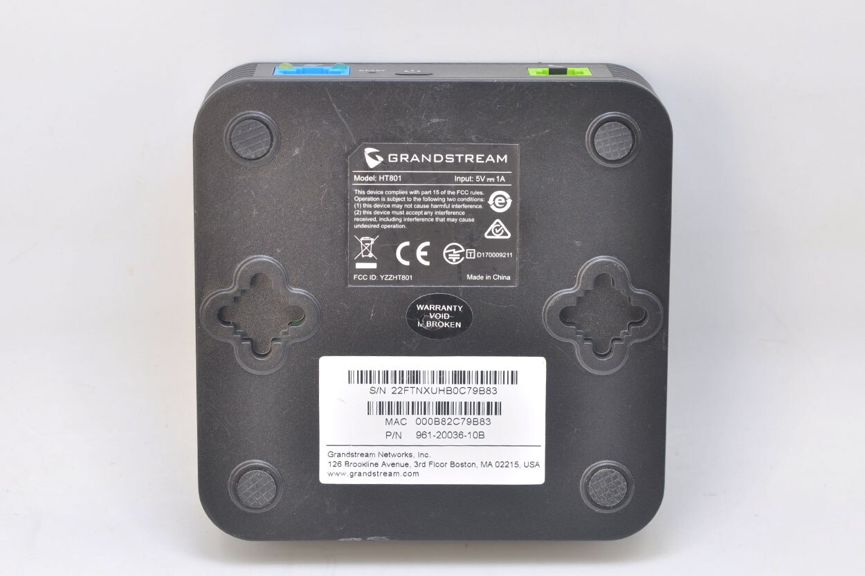 USED SONIC Grandstream HT801 VOIP Single-Port Analog Telephone Adapter