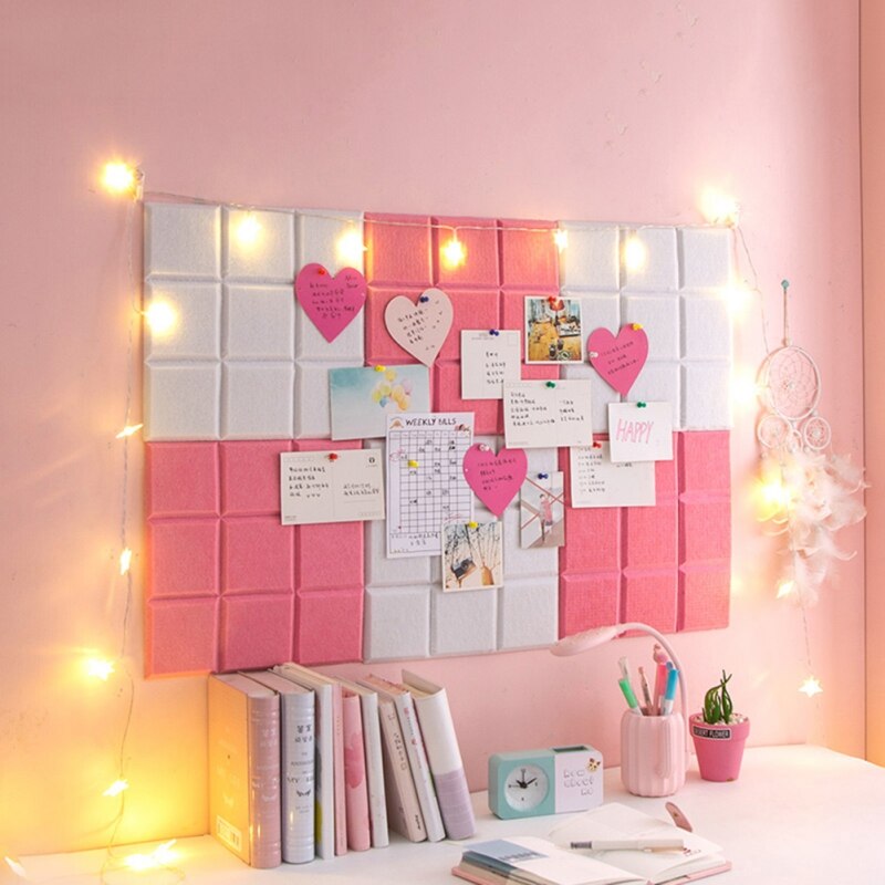 30*30 Jiugong Vilt Achtergrond Muur DIY Puzzel Fotowand Message Board DIY Decoratie Craft voor Home Office