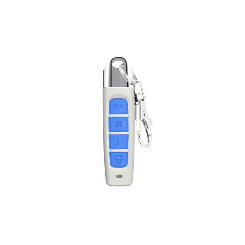 433MHZ Remote Control Garage Gate Door Opener 4 Keys Universal Remote Control Clone Cloning Code Car Key With Lock/ABCD Keyboard: blue Lock