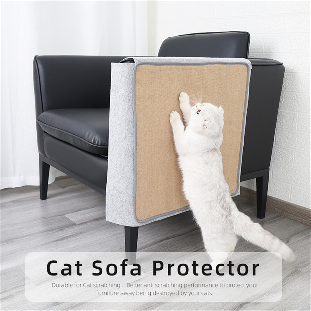 Cat Scratch Board Sisal Furniture Bed Mattress Protector Table Chair Sofa Legs Mat Cat Kitten Scratching Toy Scratcher: H 140x92cm