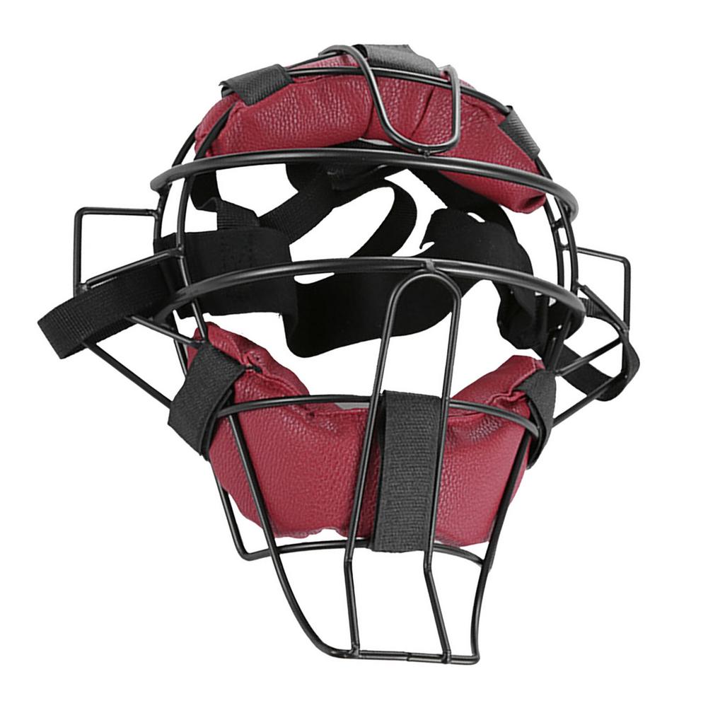 Multifunctionele Baseball Gezicht Cover Wide Vision Alle Leeftijden Lichtgewicht Softbal Teeball Baseball Gezicht Beschermende Masker: Red