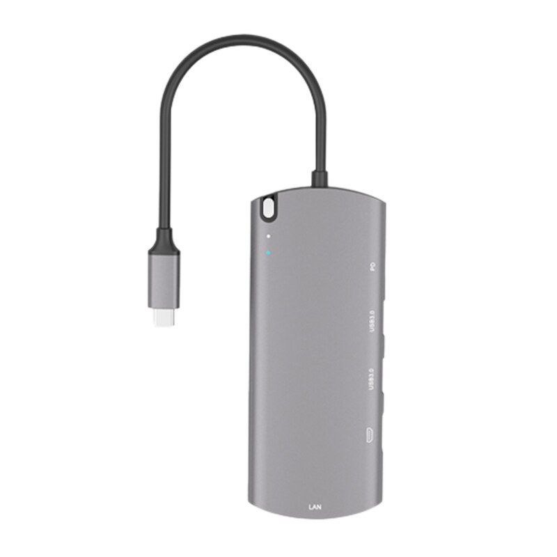 Type-C Docking Station Six-In-One Usb3.0 Converter Notebook Expansion Dock Hub to Hdmi: Default Title