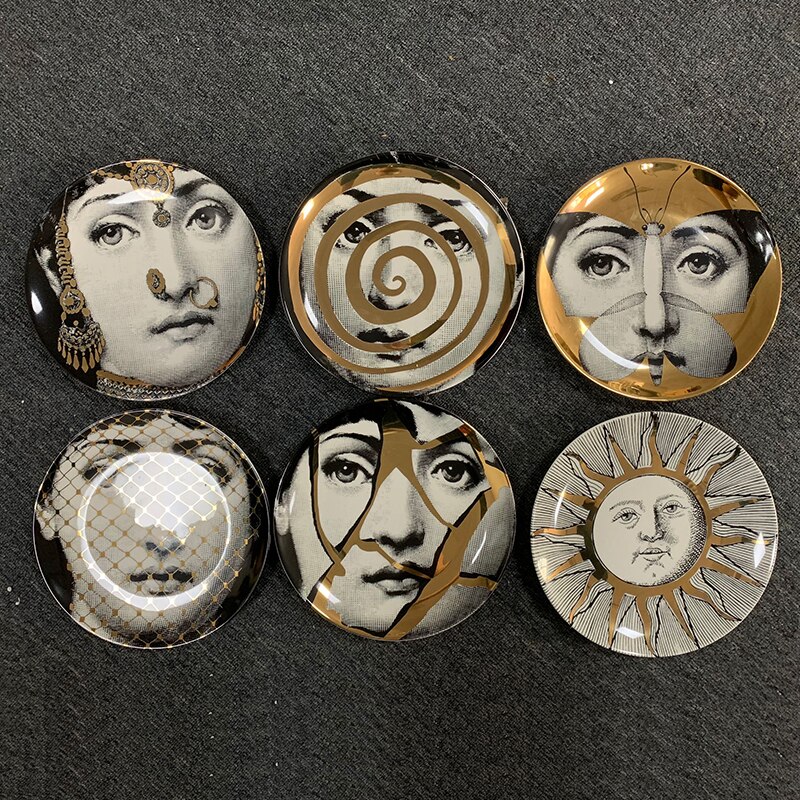 Gold Color Decorative Plates