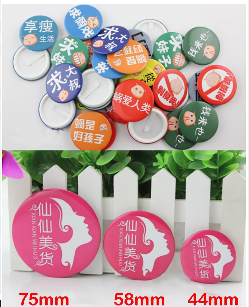 100Sets 44Mm 58Mm Knop Badge Insert Blank Materiaal Voor Knop Badge Maker Maken Diy Knop Badge Leeg materiaal