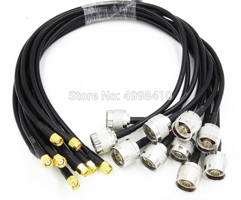 N stecker auf RP SMA stecker weibliche Koaxial Zopf Jumper Kabel Adapter RG58