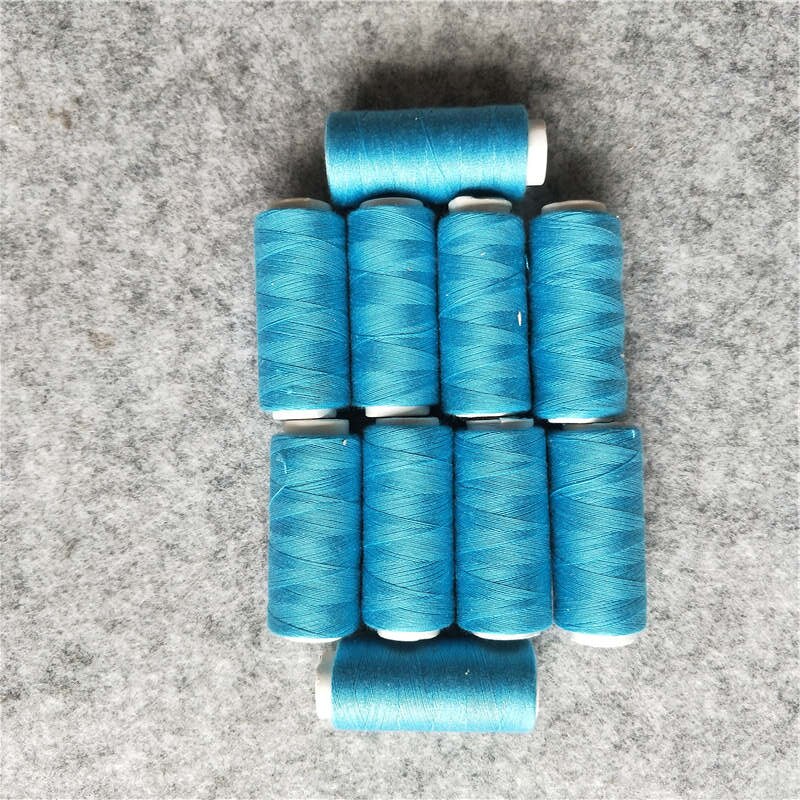 embroidery thread sewing machine thread clothing accessory 20 kind of colour select 100 yard 10pcs sell: lake blue