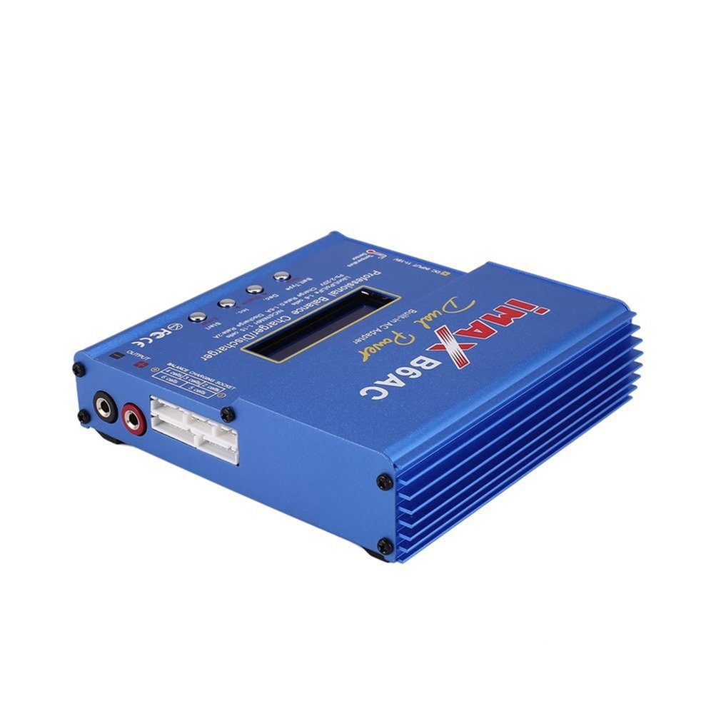 IMAX-cargador de equilibrio iMAX B6/6AC EU/US 80W 6A Lipo NiMh Li-ion ni-cd RC, descargador de 10w 2A con adaptador de 15V/6A AC/DC para batería de modelo RC