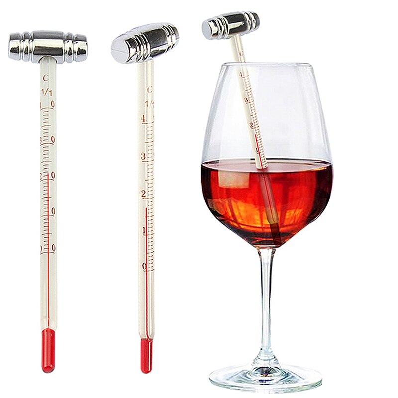 DEOUNY Wine Meter Digital Read Thermometer Measuring Wine Temperature Champagne Wine Enthusiast Serving Party Bar Kitchen Tools