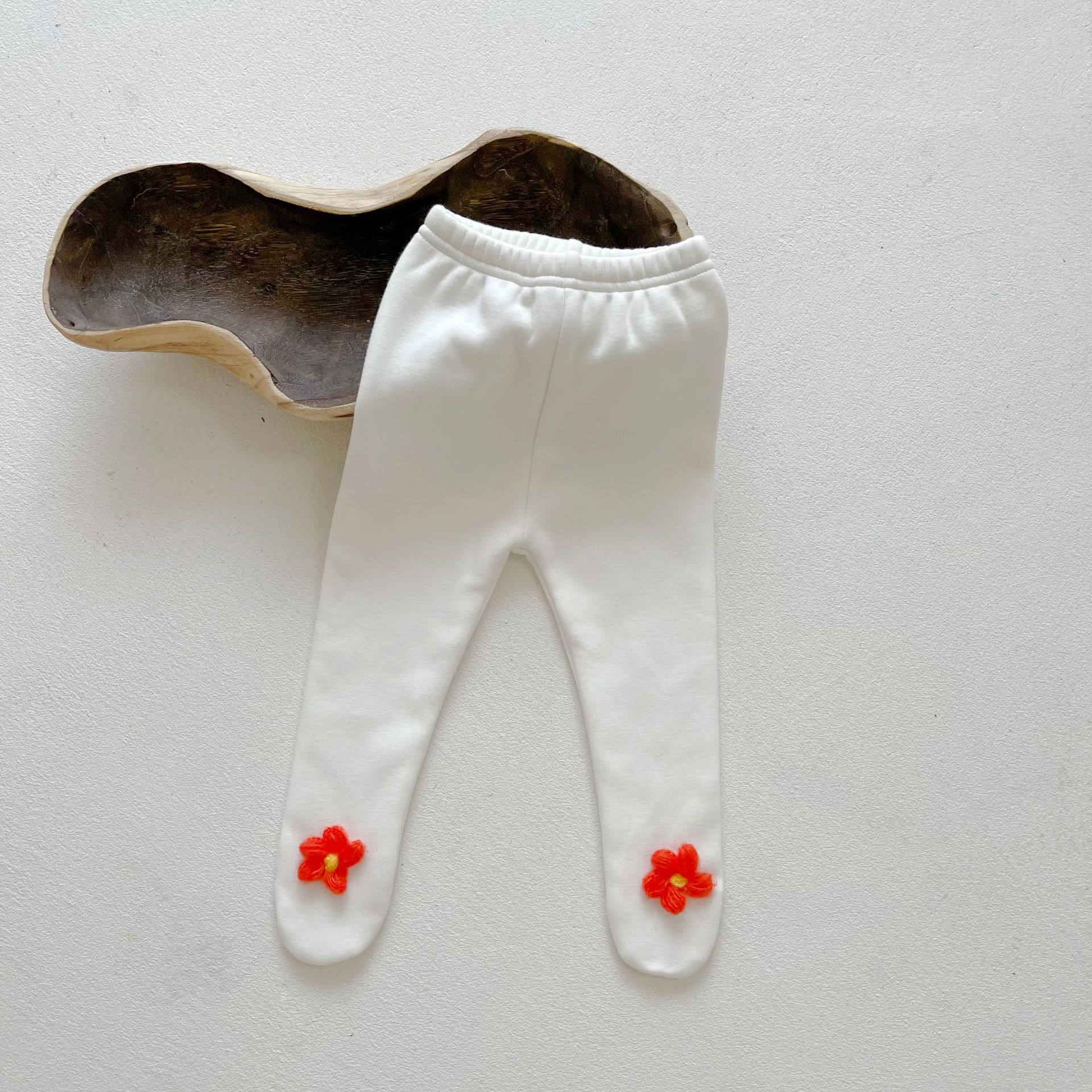 2022 Baby Kleding Bloemen Legging Lente Herfst Peuter Meisjes Koreaanse Baby Meisjes Leggings Outfits: orange flowers / 6M 66cm