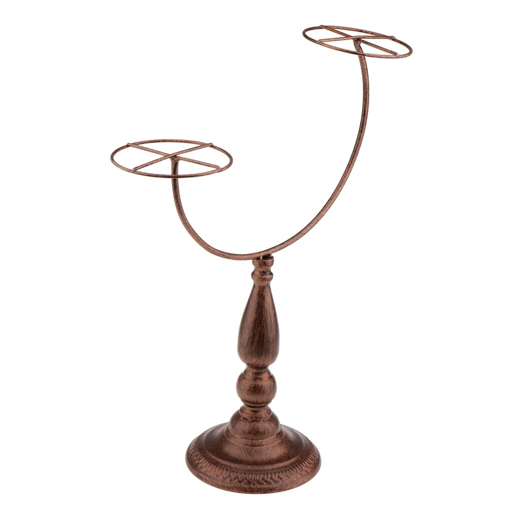 Showcase 2 hängare hållare peruker hatt lock förvaring display stativ