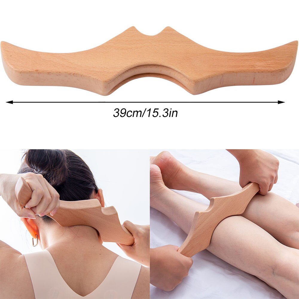 Wooden Gua Sha Massager Wood Scraper Therapy Massage Tools for Legs Arms Back Muscle Lymphatic Drainage Anti Cellulite Massage: Style E