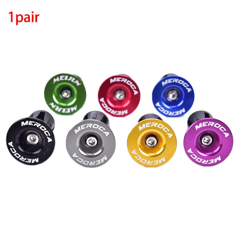 2 uds., tapones ligeros para manillar de bicicleta de carretera de aluminio, agarre firme antideslizante, tapas para manillar, accesorios para MTB, tapones para extremos de barra de bicicleta