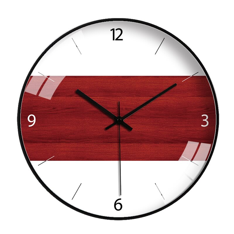 Reloj de pared nórdico para sala de estar, reloj de pared redondo, silencioso, , clásico: style3 / 10"