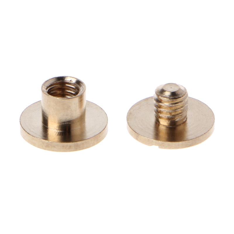 CZ Store - Ronde Messing Klinknagels | 25-Pak |LEVENSLANGE GARANTIE|6X8 MM| Brons, Schroefnagel, Siernagels voor Schoenen, Tas, Broek, Portemonnee, Jasje, Riem, Klassieke Vintage Finish