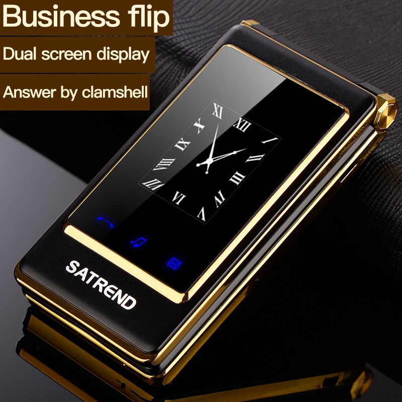 Flip Touch Screen Dual Screen Telefoon A15 Dual Sim Goedkope Senior Mobiele Telefoon Oudere Clamshell