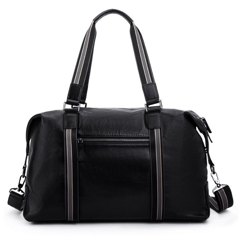 Unisex Big Handbag Thick Leather Large Capacity Shoulder Bag Male Waterproof Travel Duffle Tote Casual Messenger Crossbody Bags