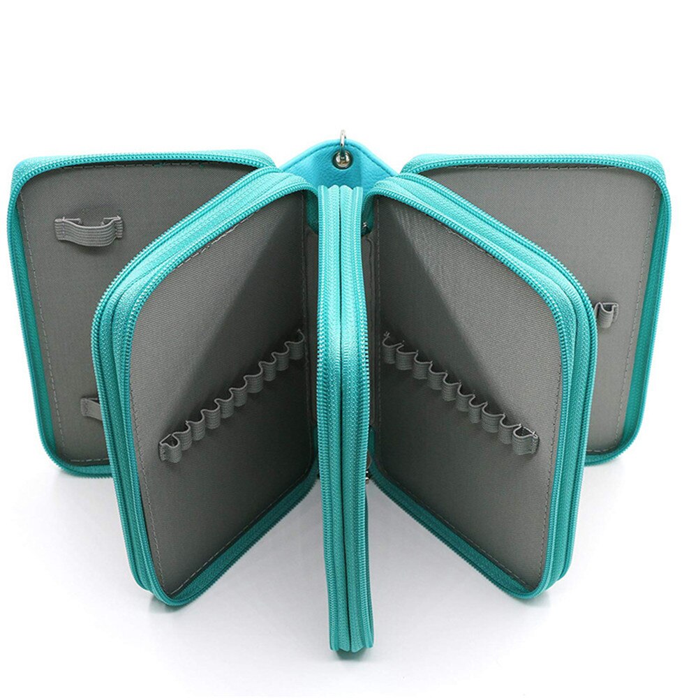 Cartuchera escolar de 72 agujeros para niñas y niños, estuche de bolígrafo de color negro, bolsa de cartucho grande, papelería, Kit de penalización grande