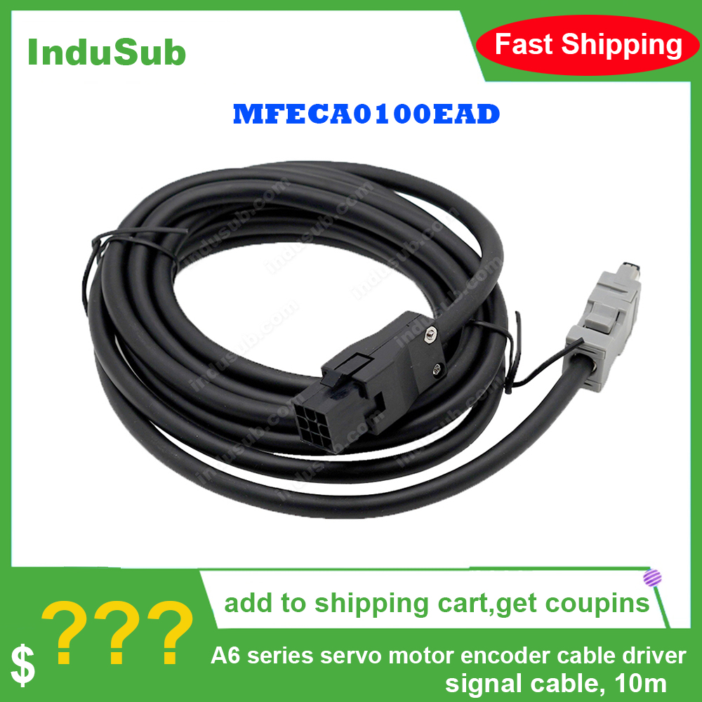 MFECA0100EAD-Cable codificador de servomotor serie A6, Cable de señal de controlador, línea de retroalimentación 9p MS-6P A 10m