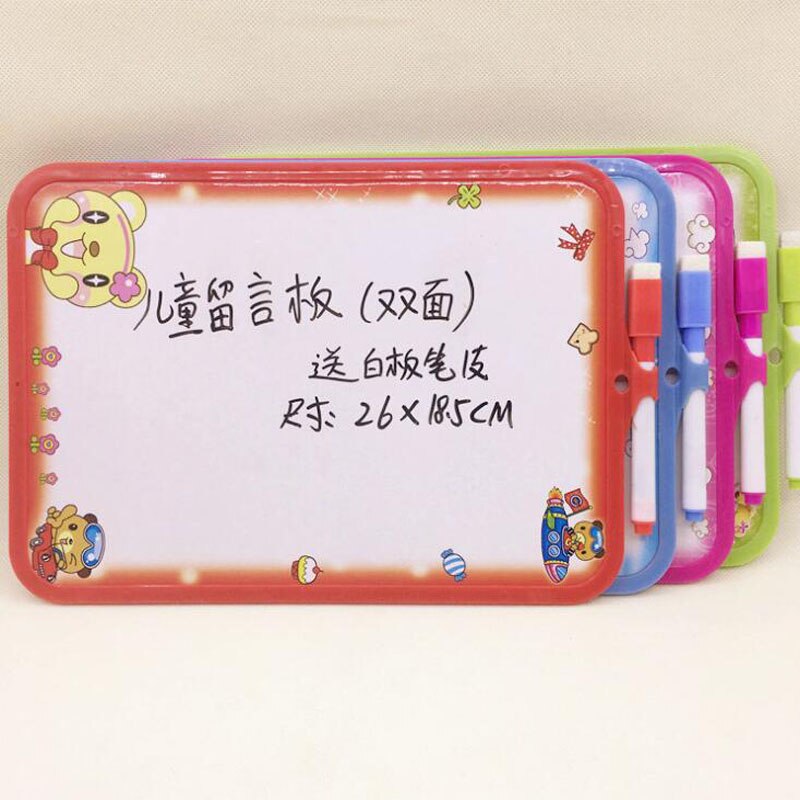 White Board Cartoon Small White Board Whiteboard Message Board Children'S Student Writing BoardPractice Drawing Board Stationery