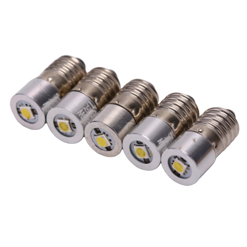 E10 Lampe De Poche Ampoule De Rechange Torches Lampe de Travail P13.5S BA9 0.5W LED DC3V 4.5v 6V 7.5v 9v 12v froid!