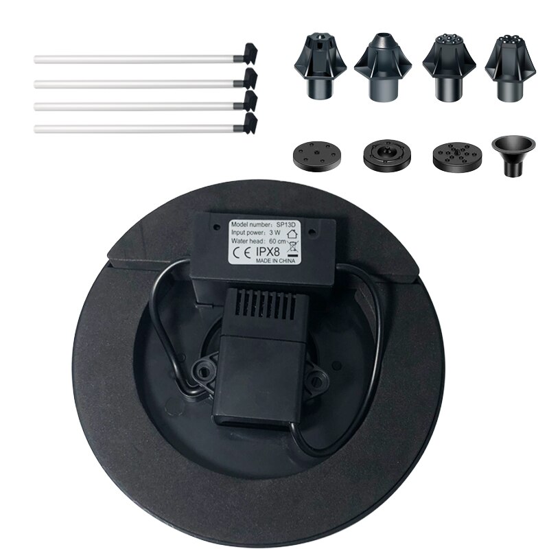 16cm garden decoration outdoor Solar Water Fountain Outdoor Bird Bath fuente de agua fontaine solaire фонтан для пруда solar pan