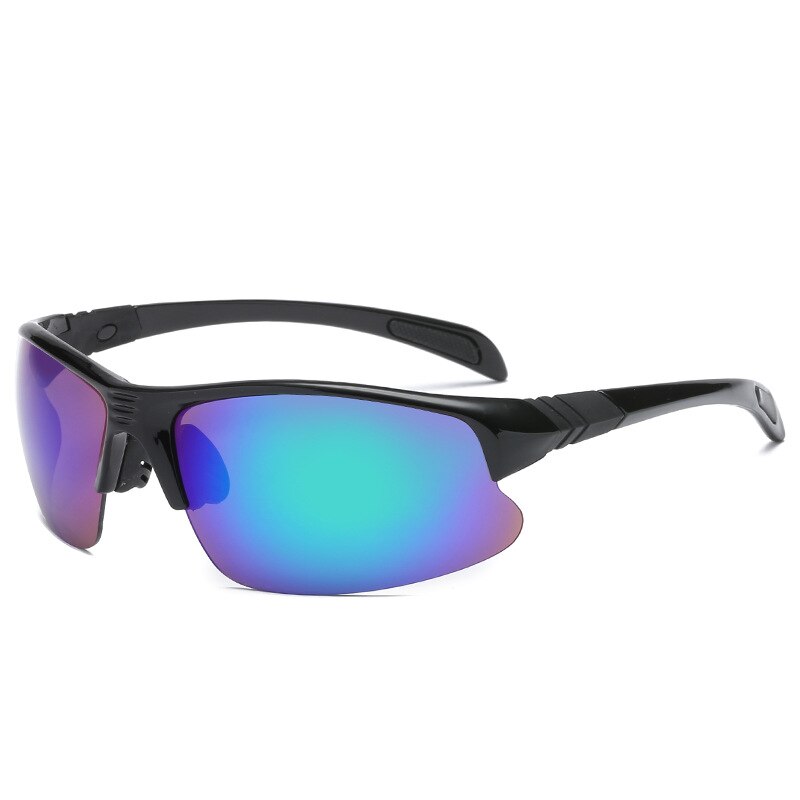 Outdoor Anti-Uv Vissen Zonnebril Hd Anti-Glare Vissen Bril Sport Klimmen Fietsen Goggles Unisex Rijden Wandelen Eyewear: Black Green