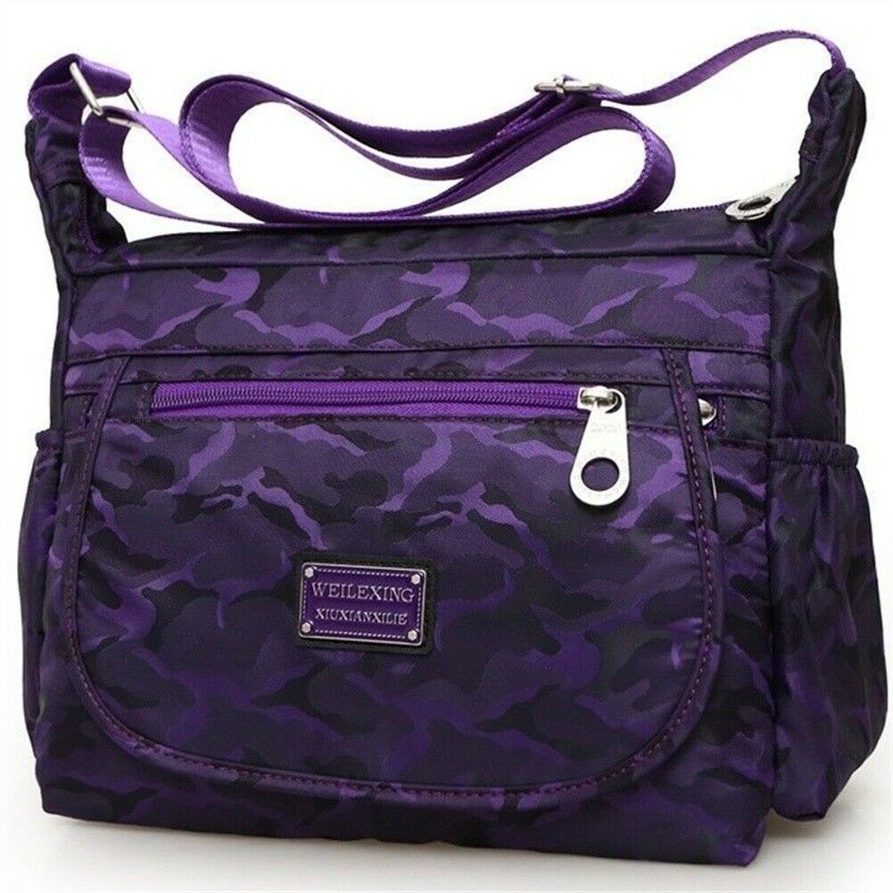 Neue Schulter Tasche Frauen Taschen Damen Nylon Messenger Wasserdichte Hohe Kapazität Taschen: Purpurrot