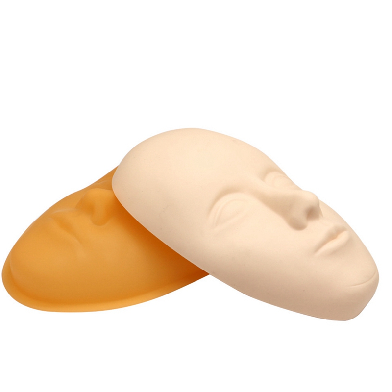 BMBY-1 Set 5D Facial Training Permanent Makeup Lip Face Head &amp; 1 Pcs Mannequin Head Flat Eye Model Training Heads Tool